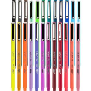 Marvy Uchida Le Pen Flex - 24 Colors - Colored Calligraphy Pens for Journaling - Quick Drying, Smudge-Proof Brush Markers for Hand Lettering, Drawing, Journals, and Planners