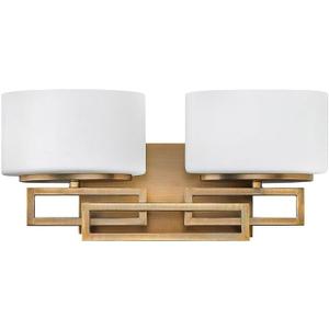 2 Light Bathroom Vanity in Transitional Style 16.25 inches Wide by 6.75 inches High-Brushed Bronze Finish-Halogen Lamping Type Transitional Interior Bath 81-Bel-3002015