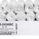 Aluf Plastics High Density Trash Bags, 10 Gallon, 1000 Count, 6 Micron (eq), 24" x 24", Clear, for Bathroom, Office, Industrial, Commercial, Janitorial, Municipal, Recycling