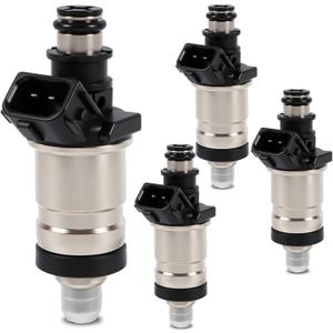 Fuel Injectors Set of 4 Compatible with Honda Accord 2.3L 1998-2002 Civic 1.6L CR-V 2.0L Odyssey Civic del Sol Replacement for Acura Integra 1.8L 1996-2001 CL 1999 Replace 06164-P2J-000