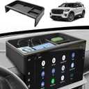 HGWEI Dash Storage Tray Compatible with 2025 2026 Ford Explorer (Active/T-Line/ST/Platinum/Tremor) Interior Accessories Behind 13.2" Screen Center Console Dashboard Organizer Insert Mount Holder