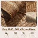 MontVoo-Outdoor Rug-Patio Rug 9x12 Polypropylene Indoor Outdoor Rugs Outdoor Carpet for Patio Deck Balcony Porch, Textured Weave, Durable for High Traffic, Fade-Resistant, Boho Farmhouse Neutral Brown