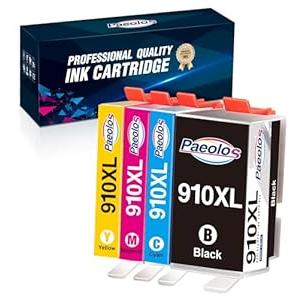 910XL 910 Ink Cartridges High Yield Replacement for HP 910XL Ink Cartridges Combo Pack for HP 910 Ink Work for HP OfficeJet Pro 8020 8010 8025 8035 8028 8030 8015 8018 8022 Printer (4 Pack)
