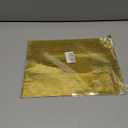 Self-Adhesive Real Glass Mirror Mosaic Tile Craft,Colored Mini Square Mirrors Mosaic Tiles (Yellow Gold)