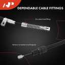 A-Premium Rear Side Parking Brake Cable Assembly Compatible with Chevrolet, GMC Models: Silverado 2500 HD 2006-2009, Silverado 2500 HD Classic 2007, Sierra 2500 HD, Sierra 2500 HD Classic, 2-PC Set
