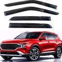 KPY Rain Guards Fit for 2019-2023 Hyundai Santa Fe, Out-Channel Window Visors Vent Wind Deflectors 4PC, Car Accessories for 19-23 Santa Fe