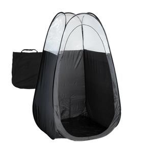 Naked Sun Black Spray Tan Tent - Pop Up Portable Professional Self Tanning Booth with Carry Bag Waterproof Floor and Extraction Fan Opening - Sunless Spray Tan Backdrop