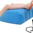 Inflatable Leg Elevation Wedge  Portable Support for Sleeping, Pregnancy, Injury & Surgery Recovery, Improves Circulation and Reduces Swelling (Trapezoid_22.4"x 24"x 10.6")