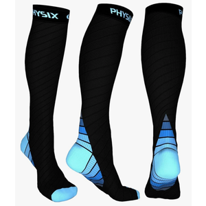 Physix Gear Compression Socks 20-30 mmHg - Men & Women - Running, Nurses, Shin Splints, Flight, Travel