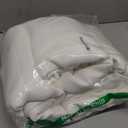 NICETOWN White Sheer Linen Curtains for Living Room, Rod Pocket & Back Tab Sweep to Floor Window Treatments Semi Sheer Drapes Privacy for Patio Door/Hall, 2 Panels, W52 x L95