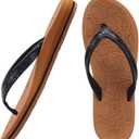 ONCAI Women's Flip Flops with Rhinestone, Arch Support Yoga Mat Comfort Walking Summer Beach Thong Sandals with Plantar Fasciitis Rubber Soles US Size 5-11