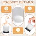 Glass Jars with Lids -Small Empty Cosmetic Containers for Making Candles andLotions, Creams, Balmss and DIY Crafts 24 Pack, 1oz/2oz/4oz) (Clear Frosted, 4oz)