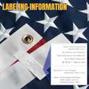 American Flag 4x6ft Long Lasting for Outside, Heavy Duty Nylon, Embroidered Stars, Brass Grommets, Perfect for Outdoor US Flags Show Your Patriotism