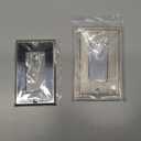 Metal Wall Outlet Cover, Decorator Wall Plates for Receptacle, GFCI Outlet, Dimmer Switch, Brushed Nickel