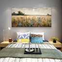 Wapluam Framed Wall Decor For Living Room Canvas Prints Wall Art Bedroom Office Decoration Vintage Abstract Painting Rural Natural Landscape Artworks Pictures Ready To Hang Farmhouse Home Decor, 48"L x 24"W, Rural Landscape