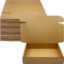 14 x9 x 3 inch Shipping Boxes Set of 20 Brown Corrugated Cardboard Box Mailer Boxes for Packaging Small Business ShippingMailing Boxes Bulk for Birthday Wedding Party Book Literature Gift Giving