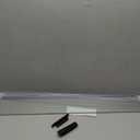 2PCS Set Clear Tempered Glass Canopy,75/90/110 Gallon Aquarium Fish Tank Hoods for Aqueon (22.08x16.57x 0.16in Each Piece)