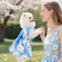 choyaxo 4pcs Cute Dog Dress Pet Dress Puppy Skirt Summer Pet Clothes for Puppy Small Cats M