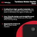 Suburban 6285AEB Tankless Water Heater Door, Required Door for Installation of Suburban ST42 and ST60 Tankless Water Heaters, Black