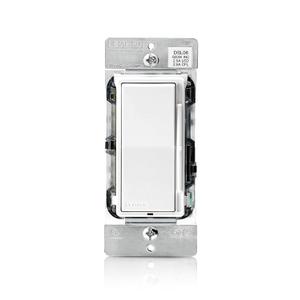 Leviton Decora Slide Dimmer Switch for Dimmable LED, Halogen and Incandescent Bulbs, DSL06-1LZ, White with Ivory and Light Almond Faceplates