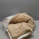 Smiry Couch Cover for Dogs Washable, Non Slip Fuzzy Pet Couch Covers for 3 Cushion Sofa Pet Friendly, Thick Soft Sofa Slipcovers Cushion Protector (Khaki, 27.6" x 88")