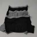 Hanes Boxer Briefs, Cool Dri Moisture-Wicking Underwear, Cotton No-Ride-up for Men, (Small, Black/Gray - 6 Pack)