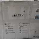 LEIVI Electric Bidet Toilet Seat with Wireless Remote and Side Panel, Multiple Spray Modes, Adjustable Heated Seat, Warm Water and Air Dryer, Auto LED Nightlight, Elongated