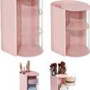 2 Pcs Hair Accessories Organizer, Rotatable Hairbrush Storage Holder Organizers for Vanity for Clip Comb Earring Necklaces