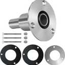 24mm/0.94 Inch Straight Thru Hull Exhaust Skin, Stainless Steel 316 Thru Hull Exhaust Skin Fitting, Diesel Heater Exhaust Pipe Thru Wall for Boat Car Truck Diesel Parking Heaters