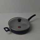 T-Fal Refresh Ceramic Nonstick Saute Pan with Lid 5 Qt, Made without PFOA and PTFE, Oven and Broiler Safe up to 350°F Cookware, Frying Pan, Stay-Cool Handle, Skillet Pots and Pans, Blue