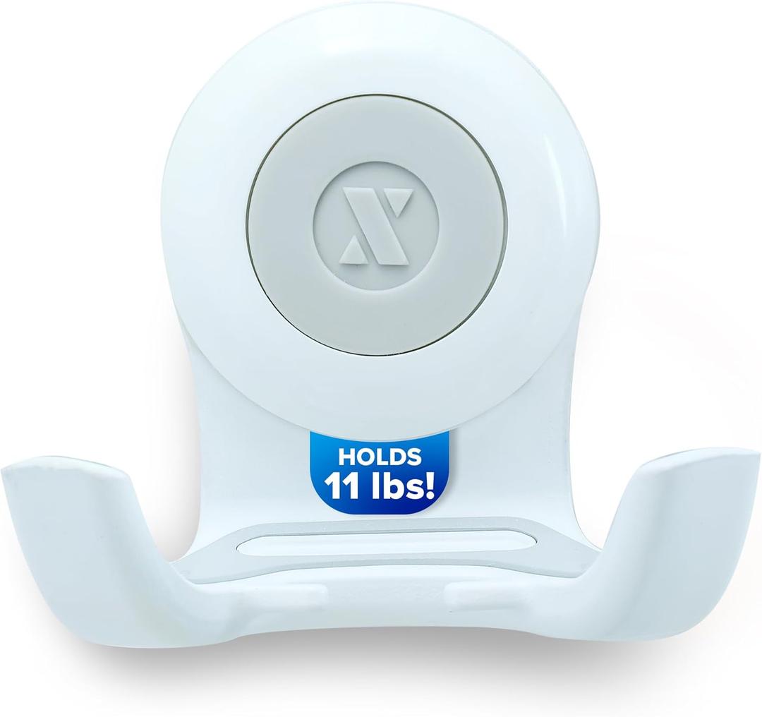 SlipX Solutions On The Dot Power Lock Suction Cup Hook, Razor Holder & Phone Cradle (Perfect for Shower & Mirror, Holds 11 lbs), No-Drilling, No Tools, Rust-Proof, Waterproof, Removeable