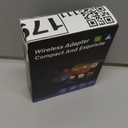 Zopsc Wireless Car Adapter Bluetooth WiFi 2.4G 5G, USB C Car Play Dongle Convert Wired to Wireless, Fast Auto Reconnect Stable Control, for Android, Plug & Play (White Pattern)