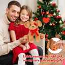 Valentines Plush-Love Dog Stuffed Animal Interactive Stuffed Dog Toy with Air Pump to Make Ears Stand Up, Funny Birthday Party Decoration Gifts for Kids Girlfriend Lover