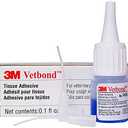 3M Vetbond Tissue Adhesive 0.1 oz (3 mL)  Fast-Acting Veterinary Wound Glue for Pets, Surgical-Grade Skin Adhesive Sealant with Blue Tint for Precise Application, Includes Reusable Applicator Tips