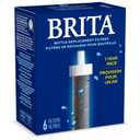 Brita Water Bottle Replacement Filters, BPA-Free, Replaces 1,800 Plastic Water Bottles a Year, Lasts Two Months or 40 Gallons, Includes 6 Filters