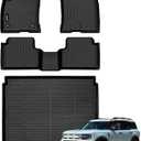 Jenofa-Car Floor Mats for Ford Bronco Sport 2021-2026 All Weather Floor Mats Set Cargo Mat Car Mat for Bronco Sport Waterproof Custom Automotive Floor Liners Full Set Accessories 2025