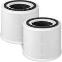 Fil-fresh 2-Pack True HEPA Replacement Filter, Compatible with PuroAir 240 Air Purifier, 3-in-1 True HEPA Filter with Activated Carbon Filter, Reduce Dust, Pollen, Odor, and Smoke