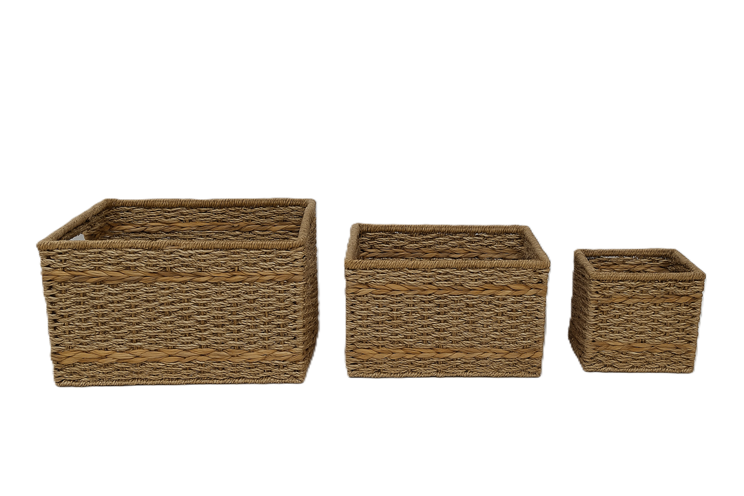 Knitted Baskets Set 3 (12×18", 11×16", 10×14")