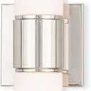 Livex 52122-35 Transitional Two Wall Sconce/Bath Light from Weston Collection in Polished Nickel Finish