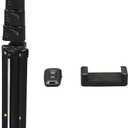 Portable Cell Phone Camera Tripod with Remote and Phone Holder for Video Recording, 64in