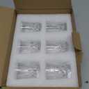 Carved Patterns Shot Glasses, 1.7 OZ, Set of 6, Clear, JY001