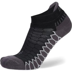 Balega Silver Compression Fit Performance No Show Athletic Running Socks (1 Pair) (Large, Black)