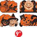 3 x Beistle Halloween Cutouts 9"