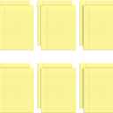 TOPS 7522 The Legal Pad Glue Top Pads, Legal/Wide, 8 1/2 x 11, Canary, 50 Sheets (Pack of 12)