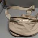 Spacious Nylon Crossbody Bag Bum Bag Handbags Wallets Purses Trendy Shoulder Bag for Women (Beige)