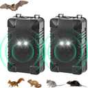 Rodent Repellent for Car Engine, Ultrasonic Mouse Repellent Battery Powered Rat Repellent for Car Rat Deterrent Under Hood with Flashing Lights,Keep Rodents Mice Out of Barn Garage Outdoors Indoors