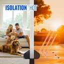 Door Draft Stopper - 36 inch, Reduces Air Draft, Draft Stopper for Bottom of Door, Gap Filler, Door Seal for Improved Insulation, Black