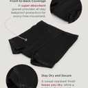 saalt Leakproof Teen Sport Shorts Period Underwear - Soft-Stretch, High-Rise, Machine Washable (Small, Midnight Sky - Super Absorbency)