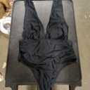 Soly Hux Women's Deep V Cut One Piece Swimwear Solid Black Size L & Soly Hux Two piece Swimwear Size L