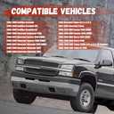 Front Lower Control Arms with Polyurethane Bushings for 1999-2006 Chevy Silverado GMC Sierra 1500, 2000-2006 Suburban 1500 Tahoe Yukon/Yukon XL 1500, 2002-2006 Avalanche 1500 Escalade/Ext (2PC)